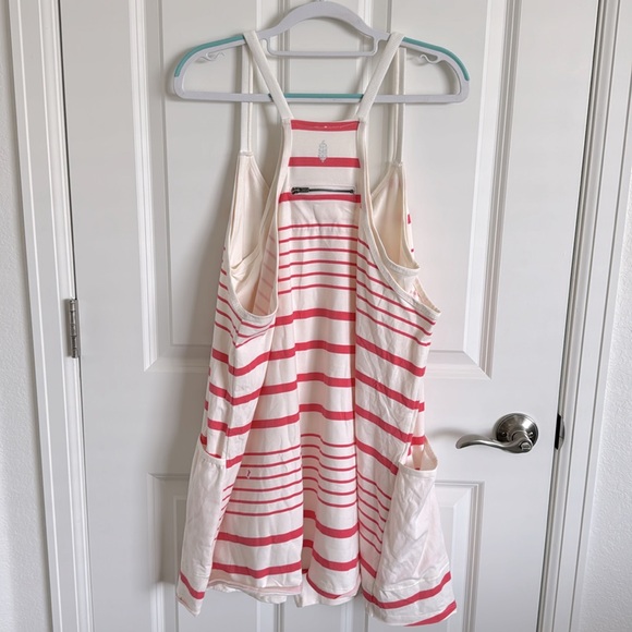 Free People | Hot Shot Mini Printed Dress NWOT | Spring Stripe Ivory - Picture 7 of 11
